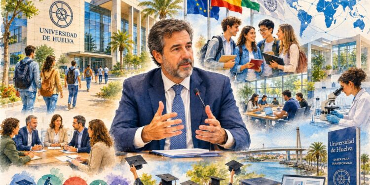 El rector de la Universidad de Huelva reivindica el diálogo y la internacionalización al hacer balance de su primer año de mandato