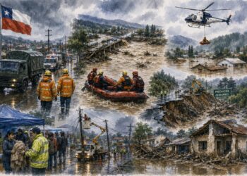 Las tormentas elevan a diez el número de fallecidos en Chile mientras continúan las labores de emergencia