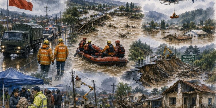 Las tormentas elevan a diez el número de fallecidos en Chile mientras continúan las labores de emergencia