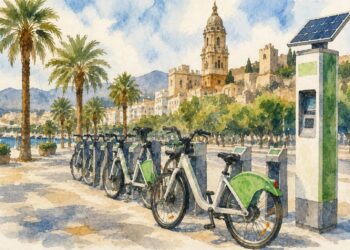 Bicicletas eléctricas en Málaga para el futuro servicio público municipal