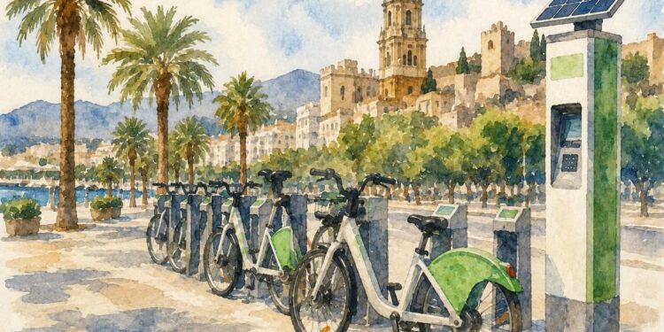 Bicicletas eléctricas en Málaga para el futuro servicio público municipal