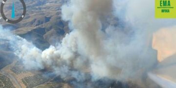 Incendio de Las Tres Villas controlado en Almería