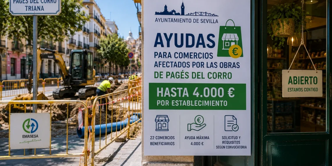Ayudas a comercios de Pagés del Corro afectados por las obras de Emasesa en Triana