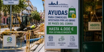 Ayudas a comercios de Pagés del Corro afectados por las obras de Emasesa en Triana