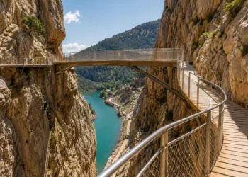 Caminito del Rey reduce la exposición al calor en su nuevo tramo final