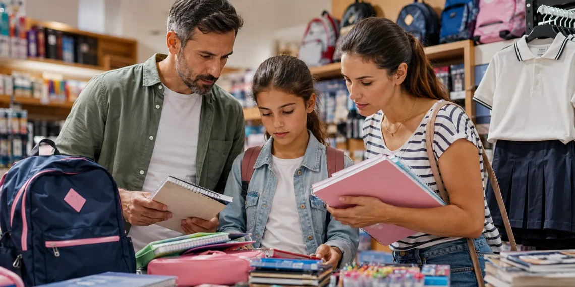 Material escolar para la vuelta al cole 2026 en Andalucía