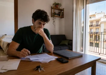 Joven buscando una vivienda de alquiler para vivir solo en Andalucía