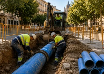 Saneamiento y abastecimiento en Jaén dentro del programa municipal de renovación de redes