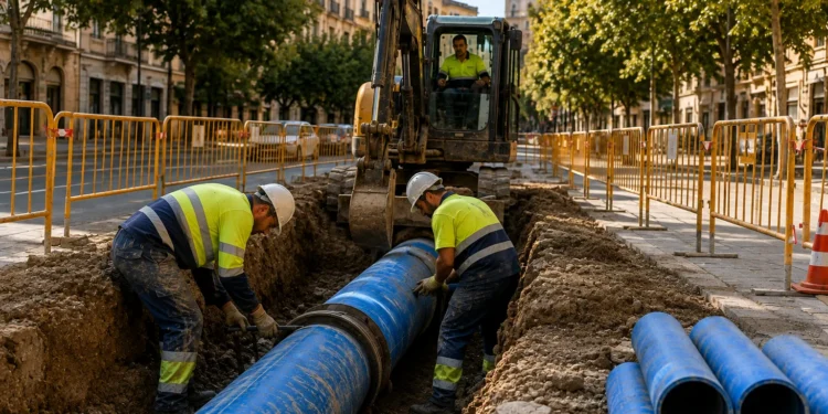 Saneamiento y abastecimiento en Jaén dentro del programa municipal de renovación de redes