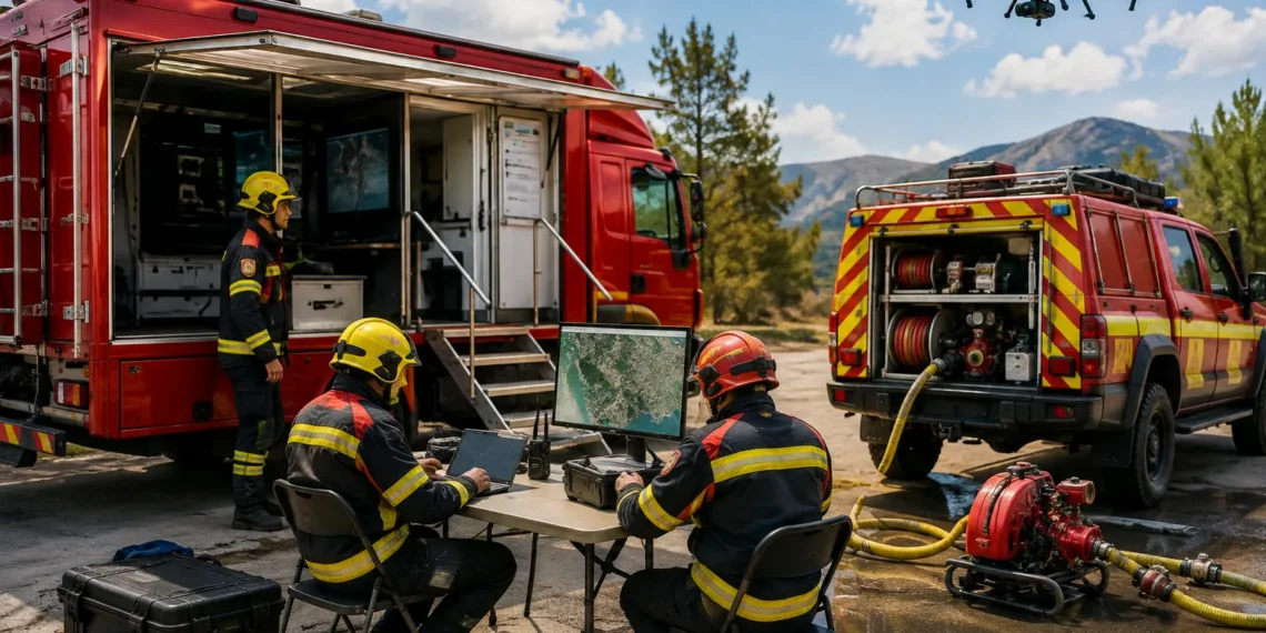 Vehículos de emergencias en Málaga incorporados al Consorcio Provincial de Bomberos