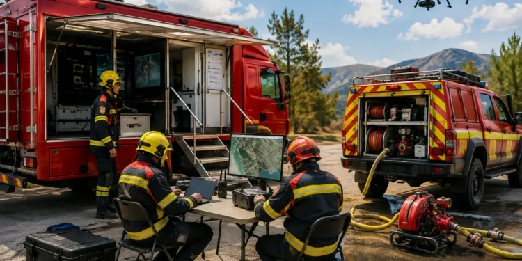 Vehículos de emergencias en Málaga incorporados al Consorcio Provincial de Bomberos
