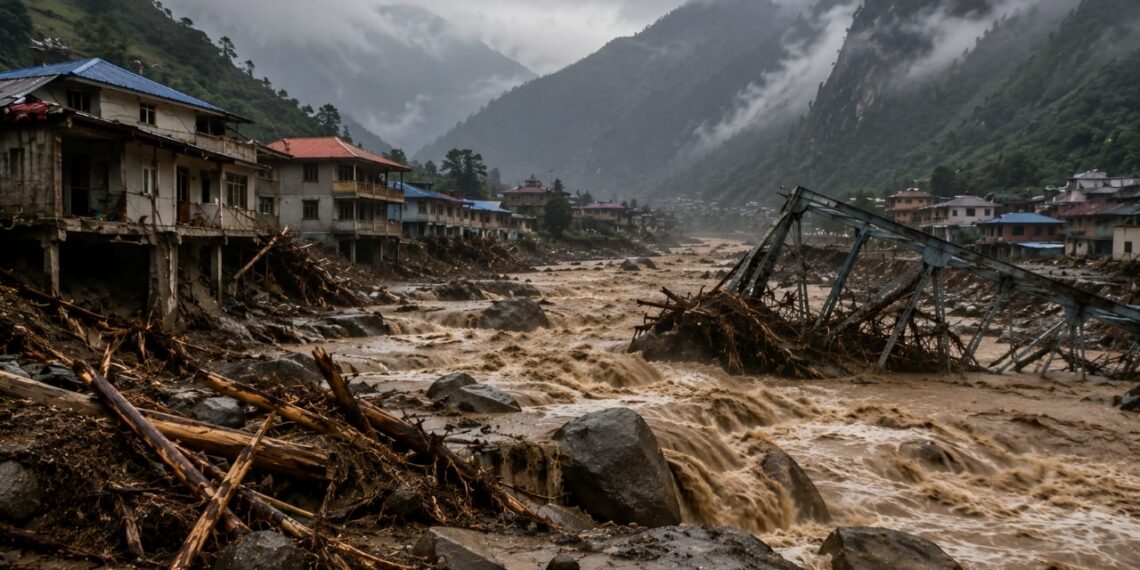 Una riada desencadenada por un terremoto deja una estela de destrucción en Nepal