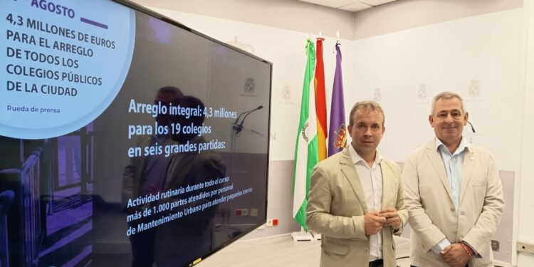 Jaén colegios públicos con inversión municipal para mantenimiento y mejoras