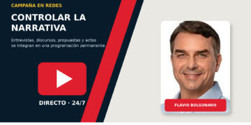Flávio Bolsonaro convierte YouTube en una televisión electoral permanente