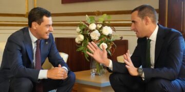 Reunión sobre las infraestructuras de Jaén entre Juan Latorre y Juanma Moreno