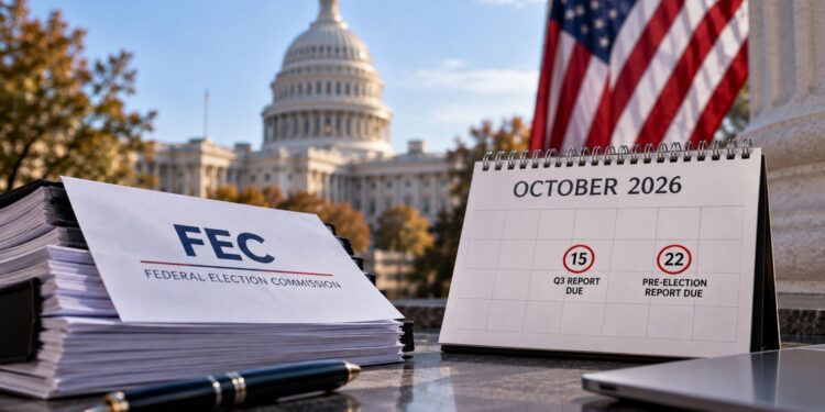 La FEC fija dos citas de octubre para seguir el dinero de la campaña de 2026