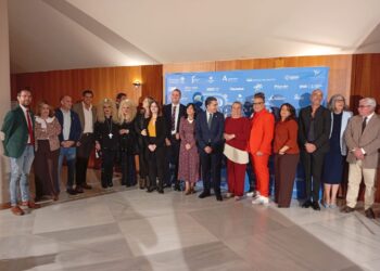 Francisca Medina durante la celebración de los XVII Premios Baeza Diversa en Jaén.