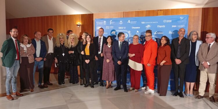 Francisca Medina durante la celebración de los XVII Premios Baeza Diversa en Jaén.