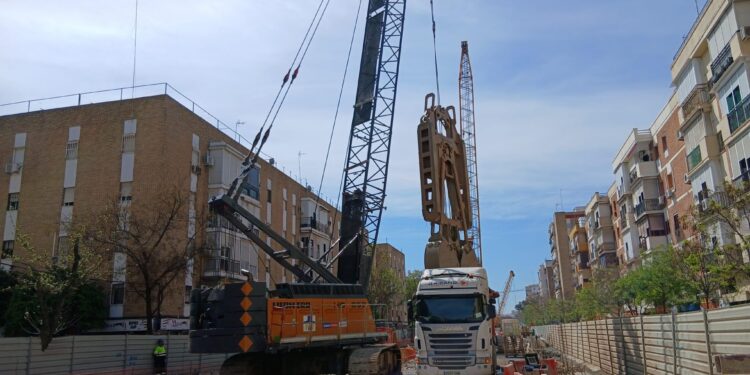 Obras de la Línea 3 del Metro relacionadas con la avería de internet en Sevilla
